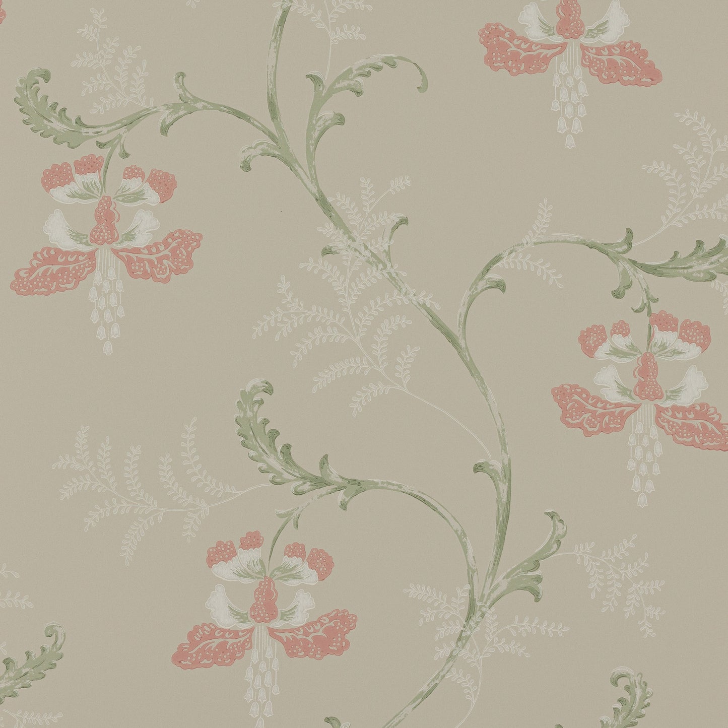 Bellflower Wallpaper - Pink - Colefax & Fowler