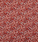 Zig Zag Linen Fabric - Red