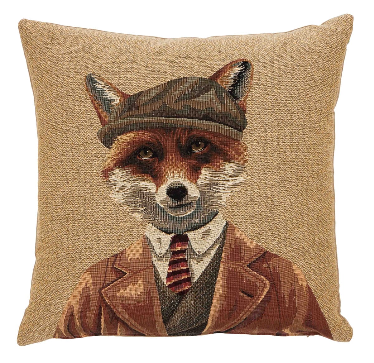 Mr Frank Fox Tapestry Cushion with Feather Filler 