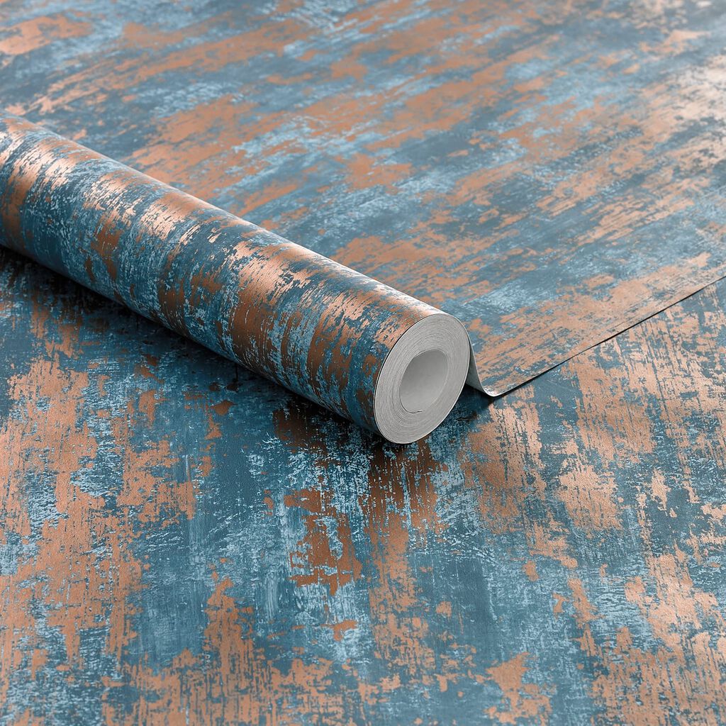 Industrial Texture Turqouise Wallpaper - Teal - Boutique Luxury