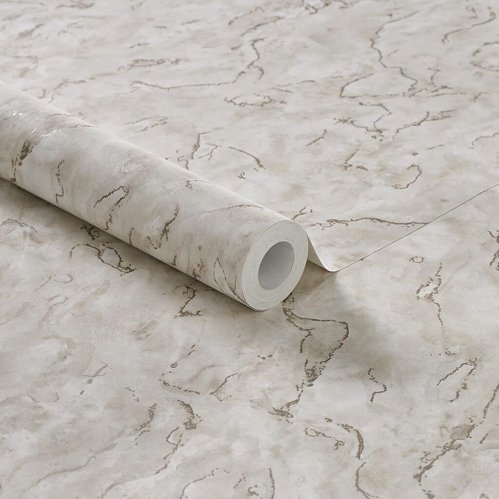 Marble Pale Gold Wallpaper - Cream - Boutique Luxury