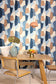 Etoffe Room Wallpaper - Blue