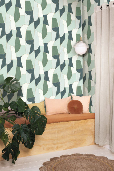 Etoffe Room Wallpaper - Green