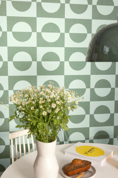 Etendu Room Wallpaper - Green