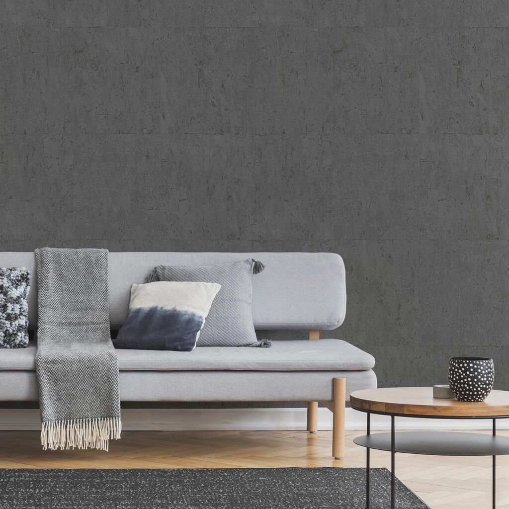 Koruku Charcoal Wallpaper - Gray - Boutique Luxury