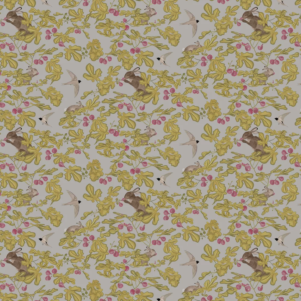 Fig Wallpaper - Yellow - Petronella Hall