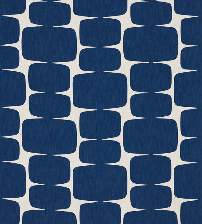 Lohko Fabric - Indigo / Jasmine