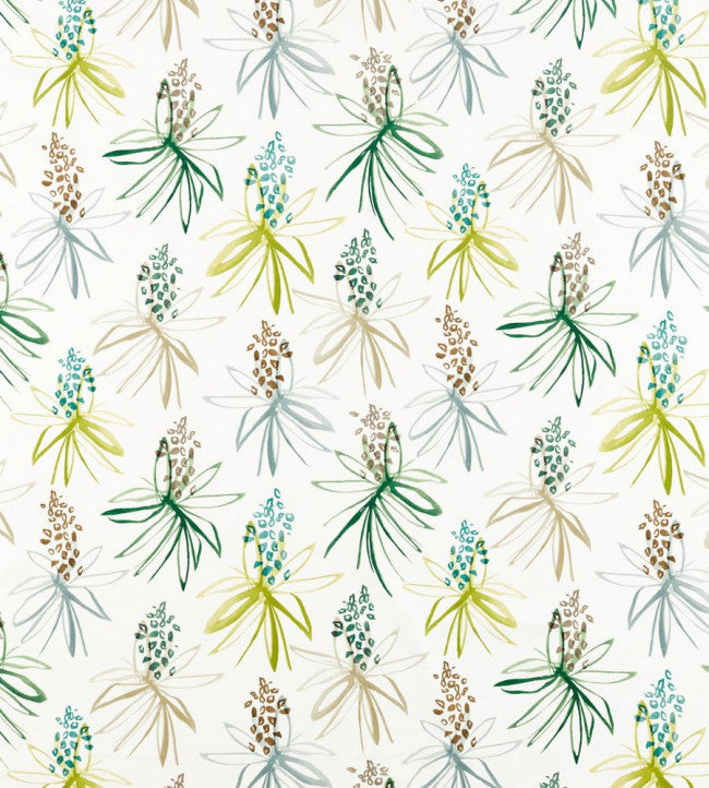 Tillandsia Fabric - Kiwi / Juniper