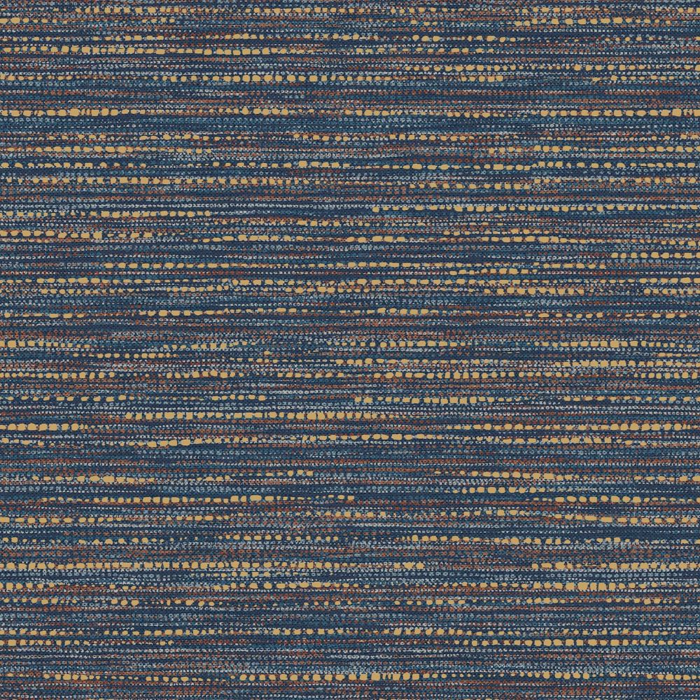 Chunky Horizontal Weave Wallpaper - Blue - Boutique Luxury