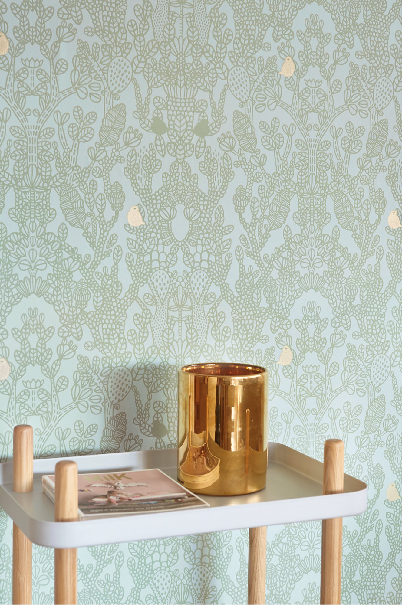 Amelie Green Wallpaper - Majvillan