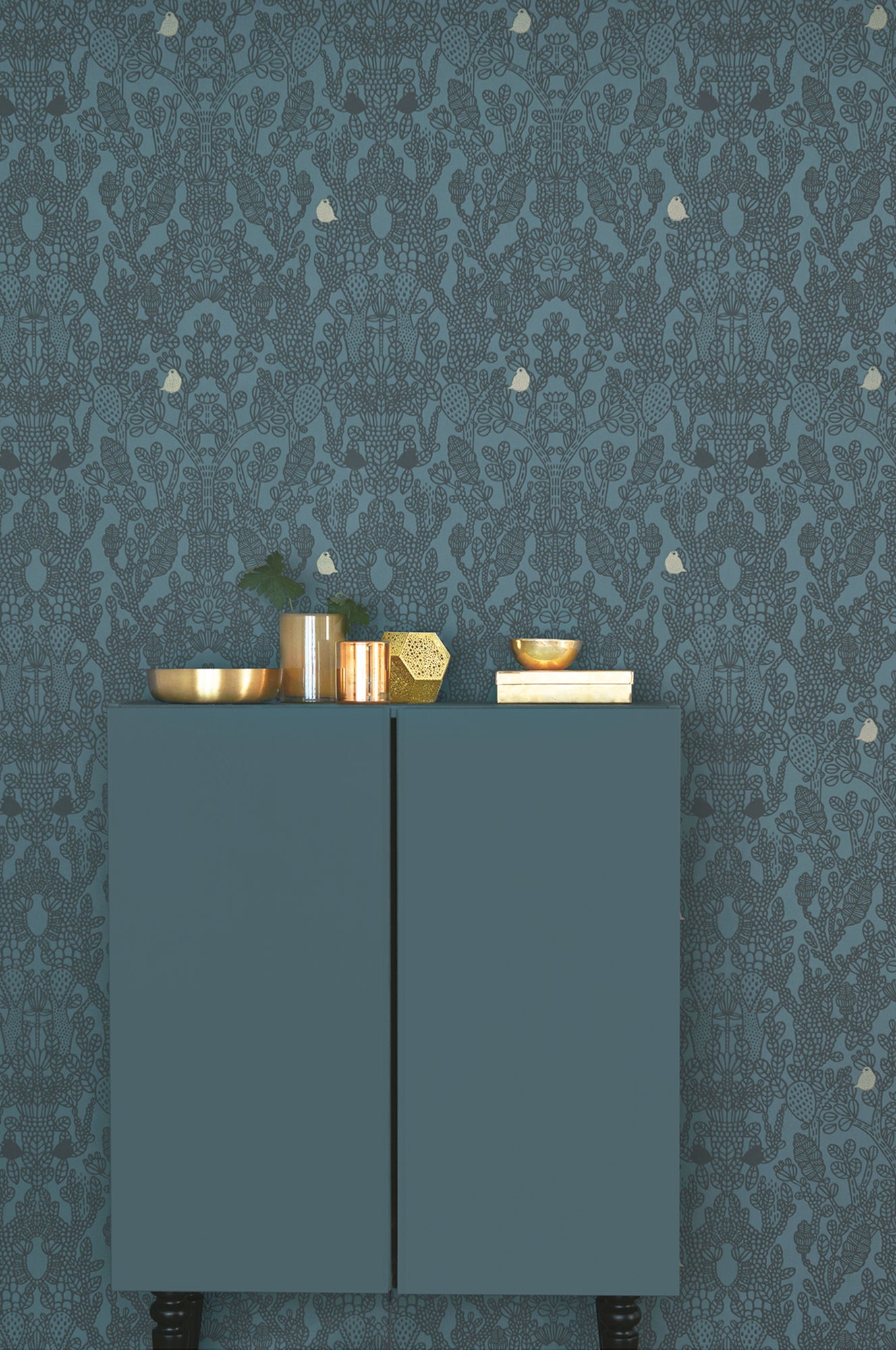 Amelie Petrol Wallpaper - Majvillan