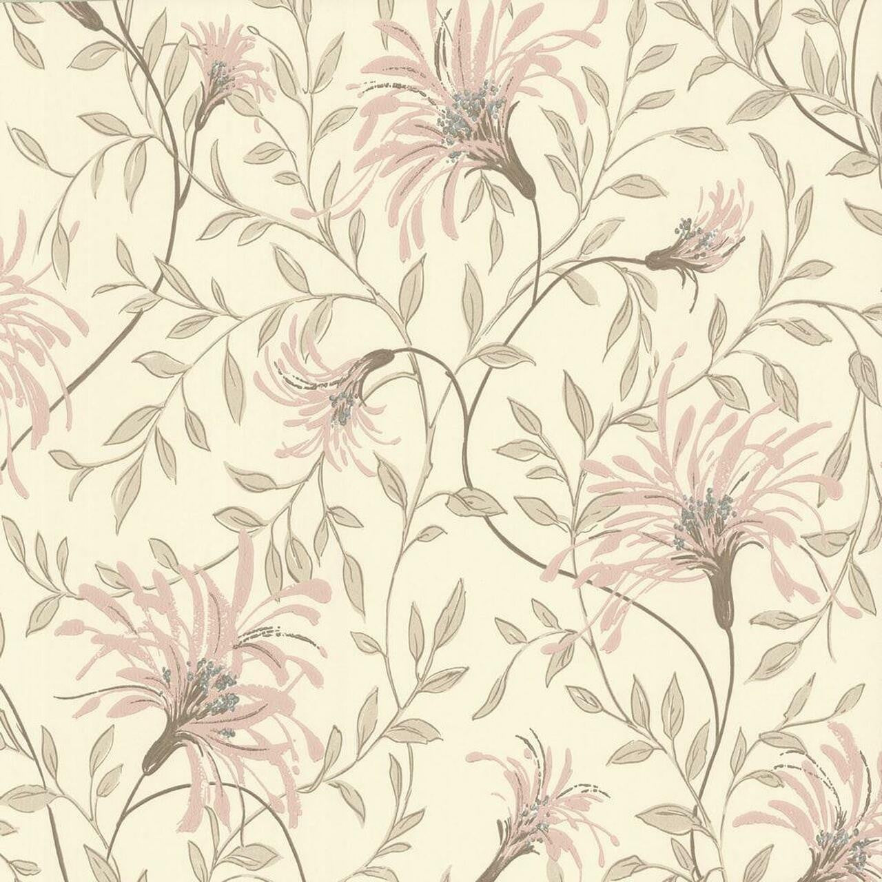 Fairhaven Pink Luxury Floral Wallpaper - 1838 wallcoverings