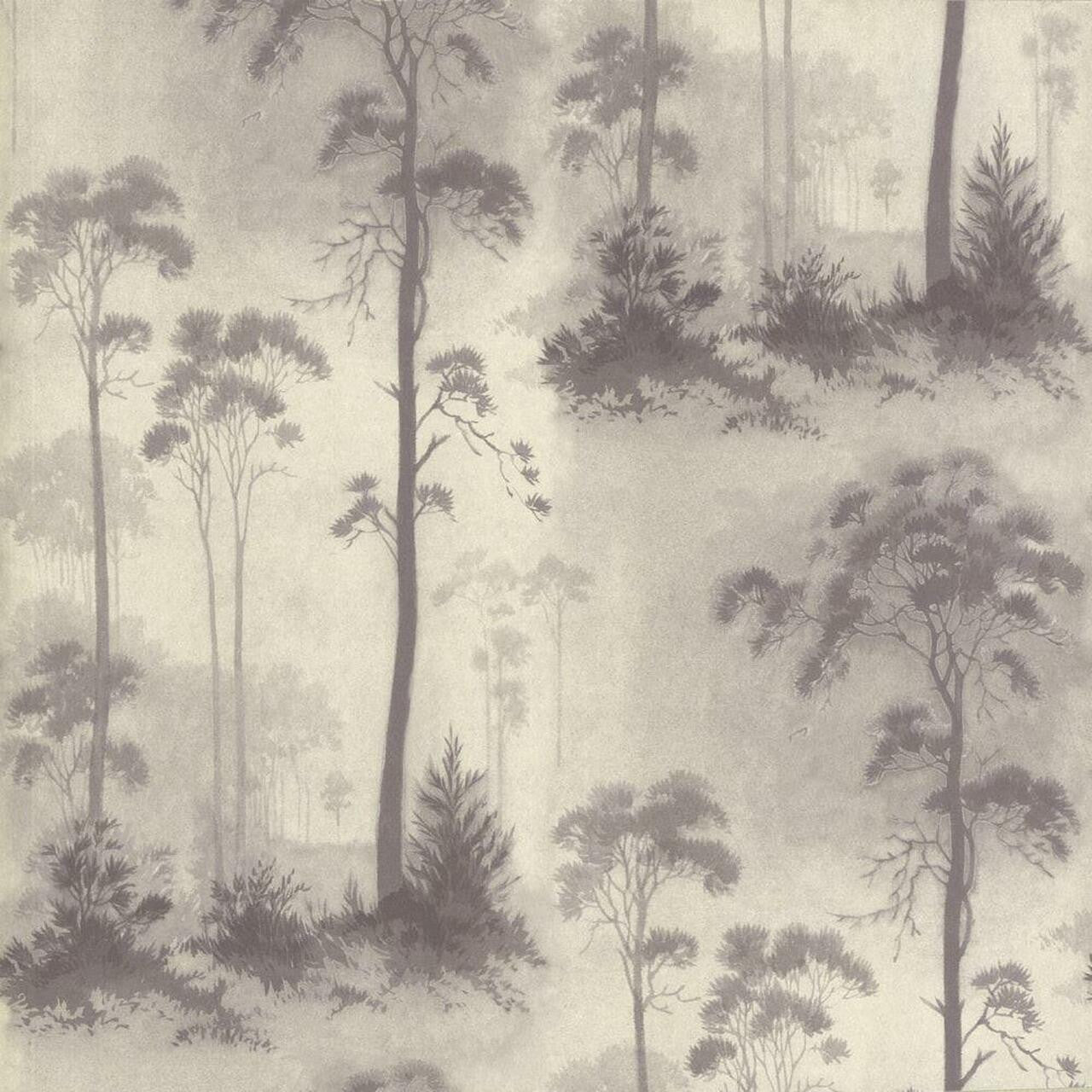 Prior Park Grey Luxury Tree Wallpaper - 1838 wallcoverings