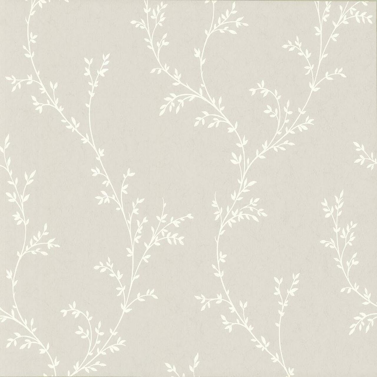 Milton Grey Luxury Leaf Wallpaper - 1838 wallcoverings