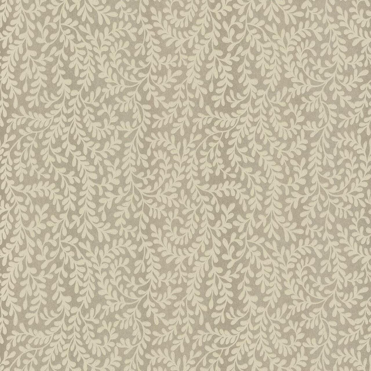 Audley Taupe Metallic Luxury Leaf Wallpaper - 1838 wallcoverings