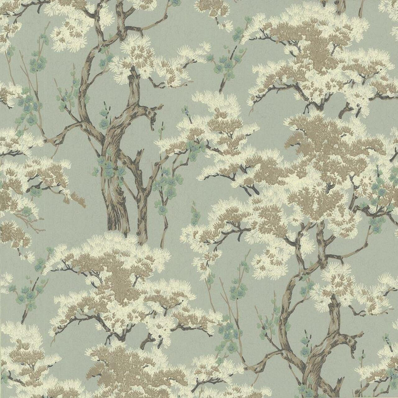 Harewood Seafoam Green Luxury Chinoiserie Wallpaper - 1838 wallcoverings