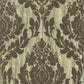 Faversham Moss Green Luxury Flock Wallpaper - 1838 wallcoverings