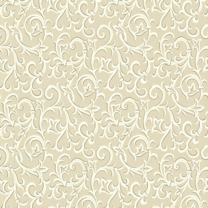 Brodsworth Natural Luxury Patterned Wallpaper - 1838 wallcoverings