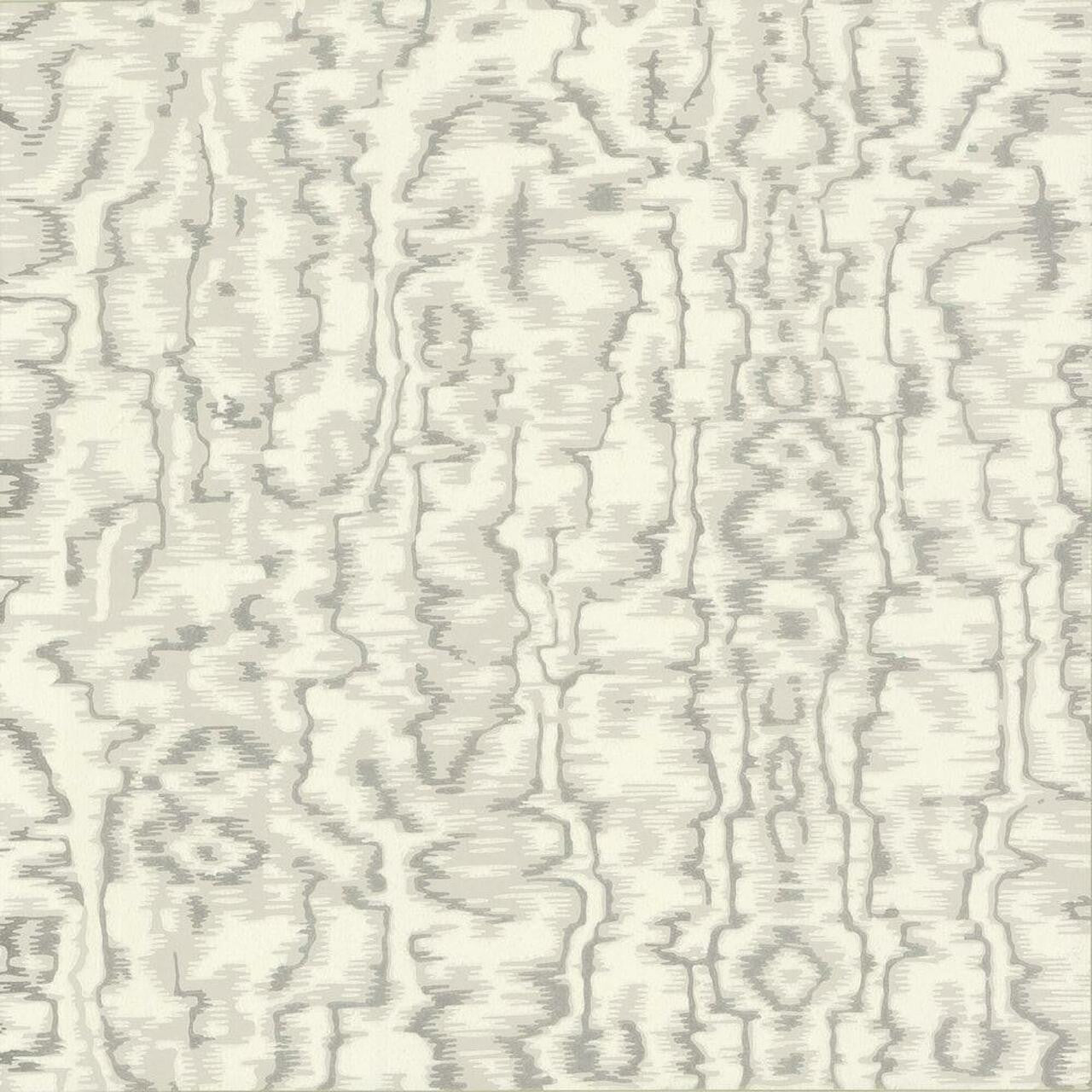 Avington Grey Luxury Moire Wallpaper - 1838 wallcoverings