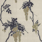 Leonora Gold and Black Luxury Floral Wallpaper - 1838 wallcoverings