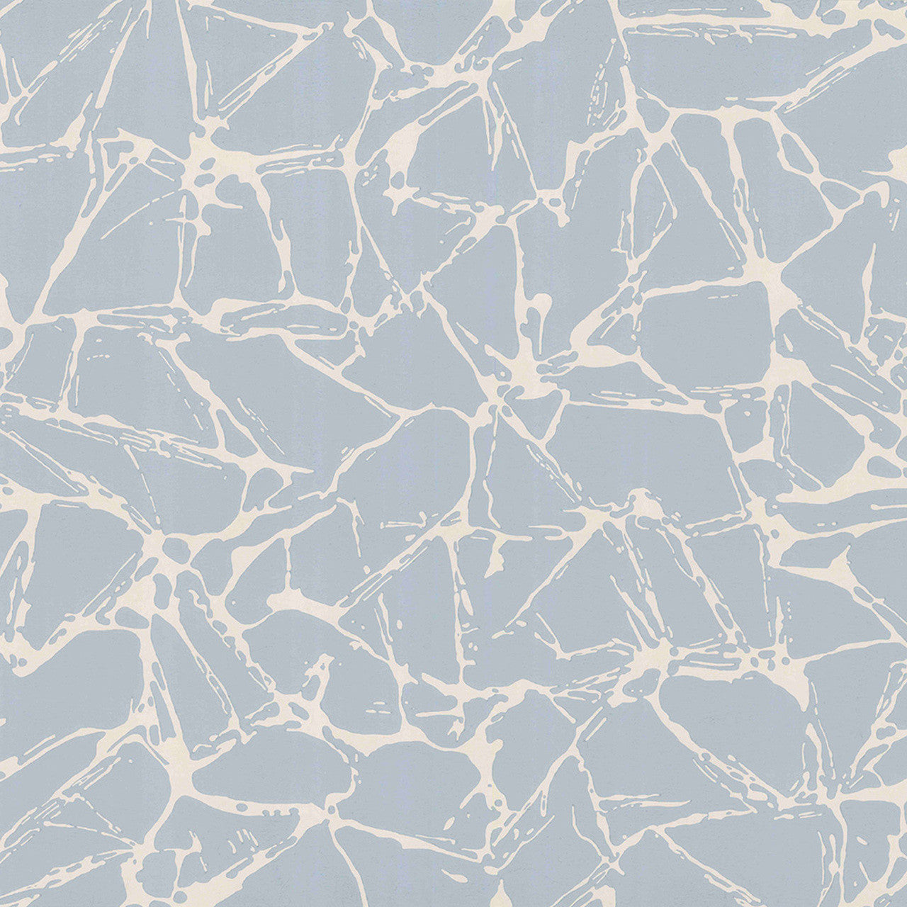 Glaze Denim Blue Luxury Geometric Wallpaper - 1838 wallcoverings