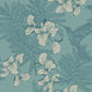 Hummingbird Seafoam Teal Luxury Bird Wallpaper - 1838 wallcoverings