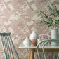 Hummingbird Beach Pink Luxury Bird Wallpaper - 1838 wallcoverings