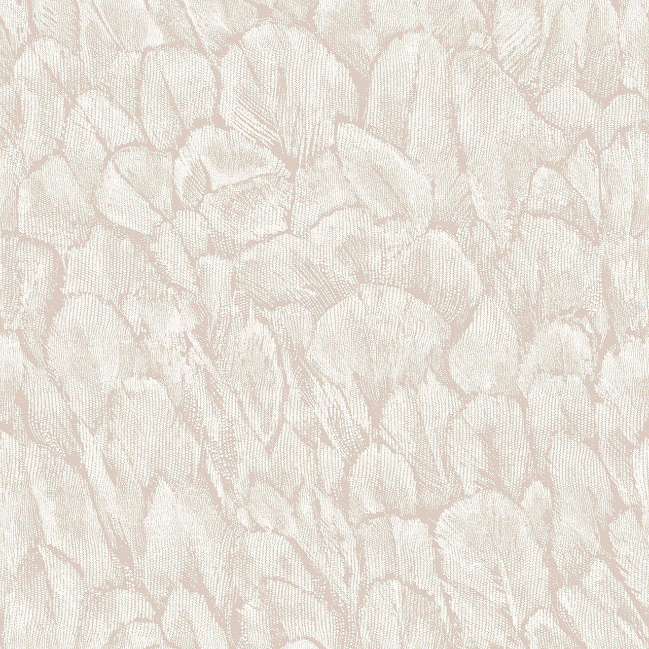 Tranquil Pearl Cream Luxury Feather Wallpaper - 1838 wallcoverings