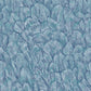 Tranquil Lagoon Blue Luxury Feather Wallpaper - 1838 wallcoverings