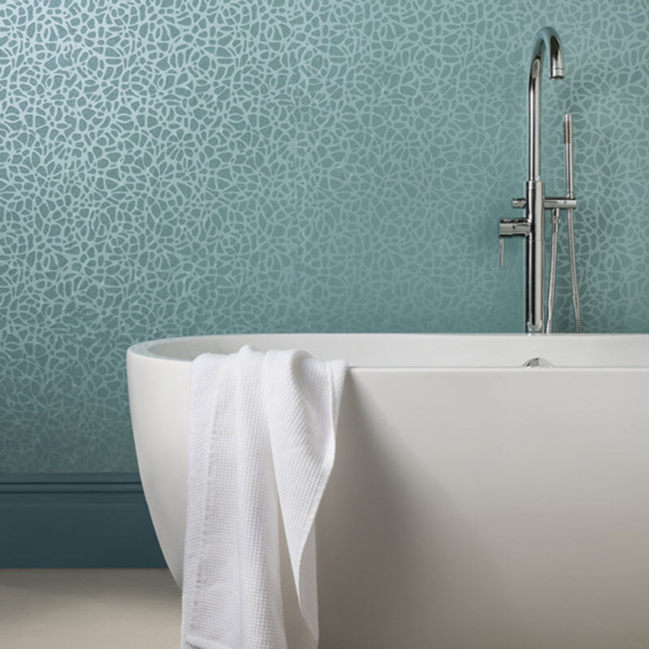 Pebble Seafoam Green Luxury Bead Wallpaper - 1838 wallcoverings