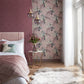 Le Toucan Rose Pink Luxury Bird Wallpaper - 1838 wallcoverings