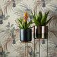 Le Toucan Amber Glow Orange Luxury Bird Wallpaper - 1838 wallcoverings