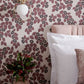 Rosetta Rose Pink Luxury Leaf Wallpaper - 1838 wallcoverings