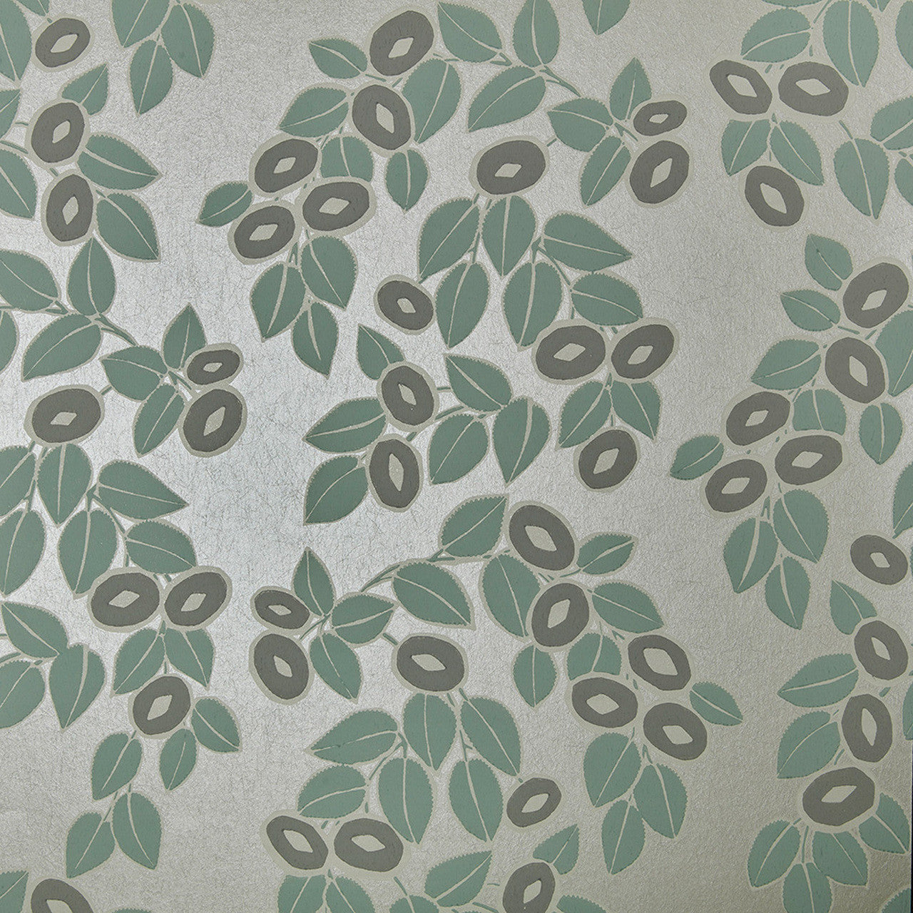 Rosetta Neo Mint Green Luxury Leaf Wallpaper - 1838 wallcoverings