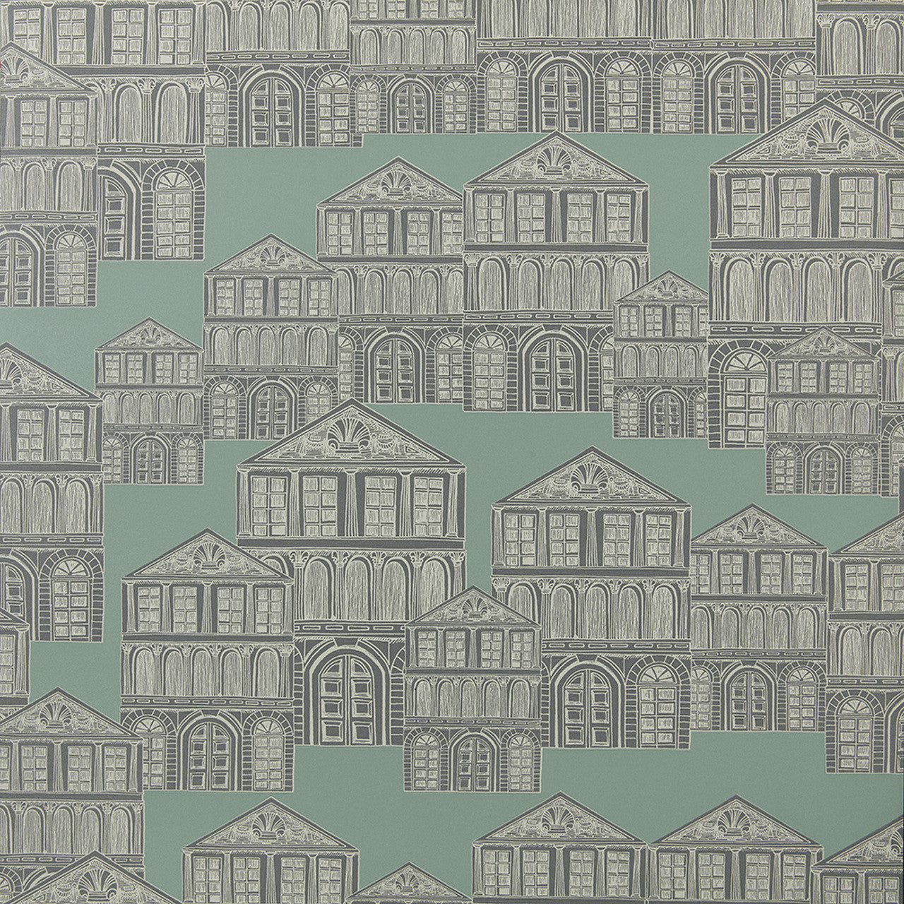 Maison Neo Mint Green Luxury Patterned Wallpaper - 1838 wallcoverings