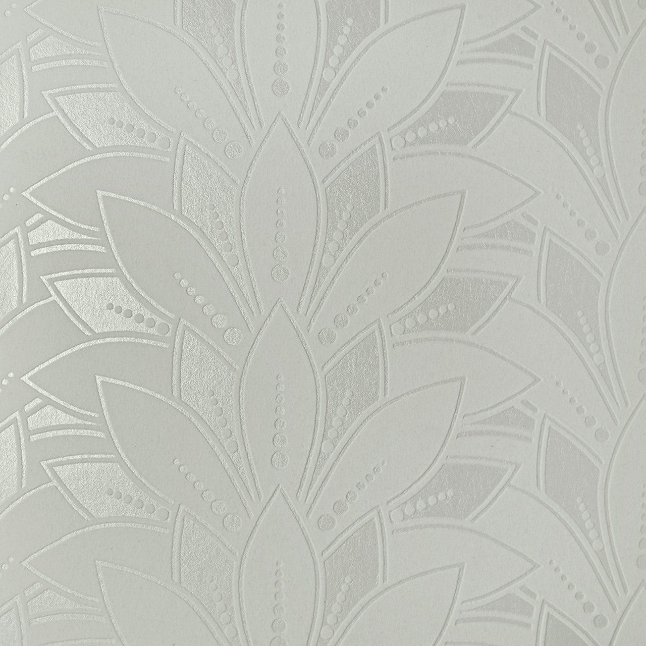 Astoria Ivory Cream Luxury Flock Wallpaper - 1838 wallcoverings