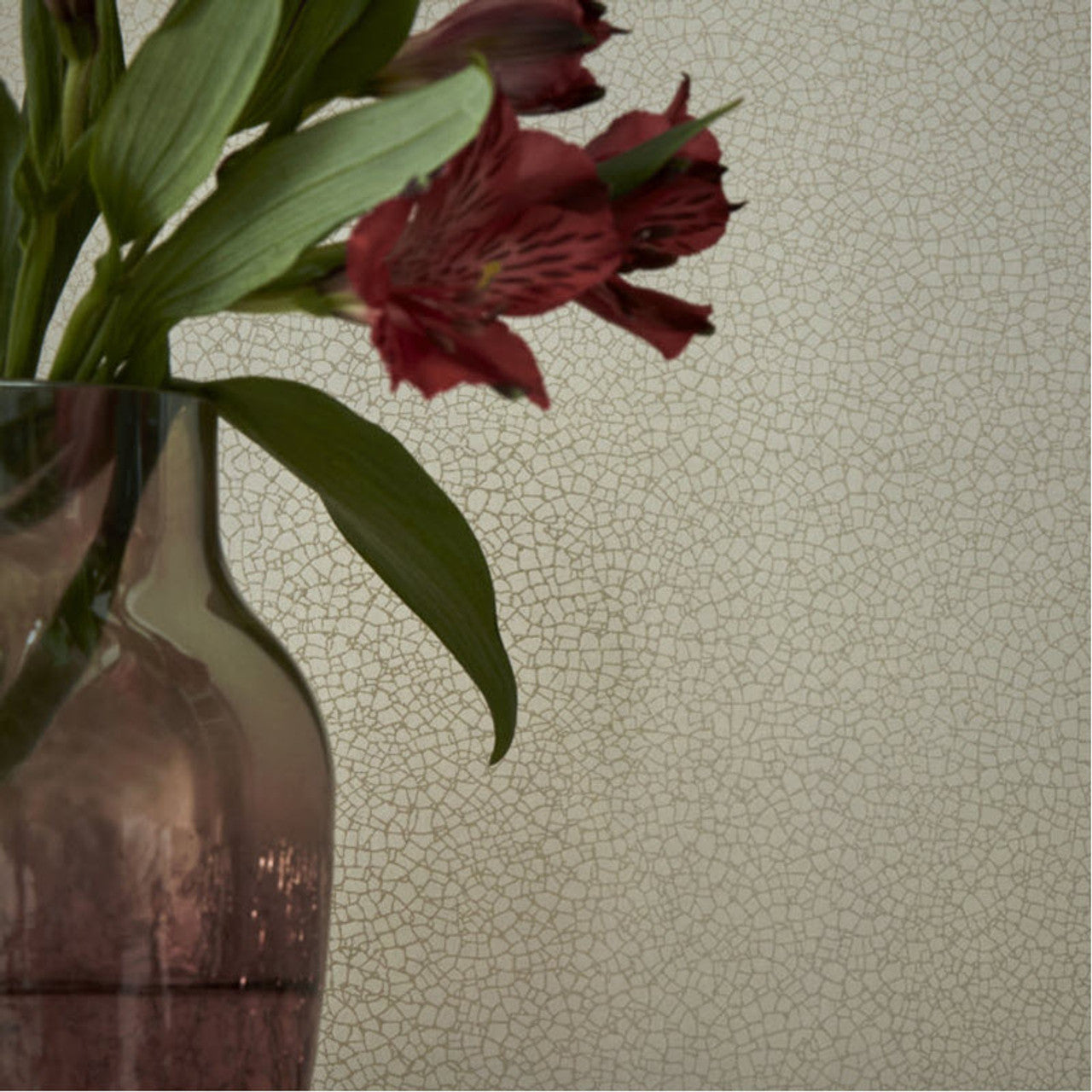 Emile Sand Neutral Luxury Crackle Wallpaper - 1838 wallcoverings