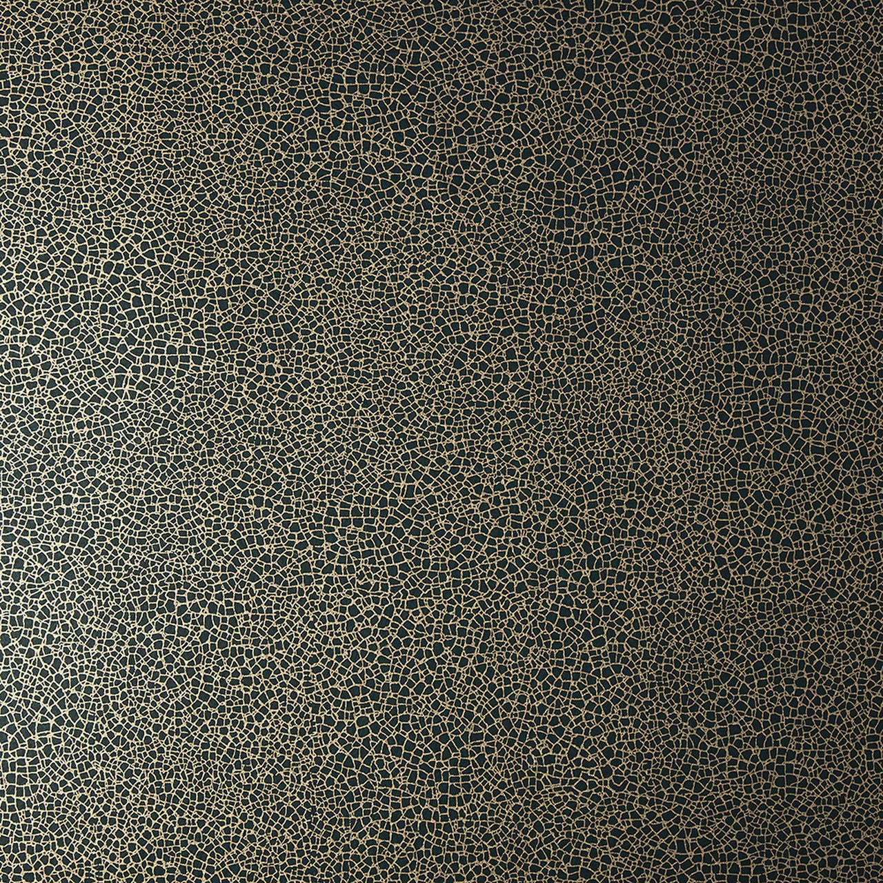 Emile Jet Black Luxury Crackle Wallpaper - 1838 wallcoverings