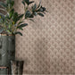 Elodie Burnished Gold Luxury Foil Wallpaper - 1838 wallcoverings