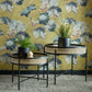 Water Lilies Honey Yellow Luxury Floral Wallpaper - 1838 wallcoverings