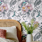 Hedgerow Chamomile Pink Luxury Feature Wallpaper - 1838 wallcoverings