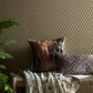 Rattan Bracken Gold and Black Luxury Geometric Wallpaper - 1838 wallcoverings