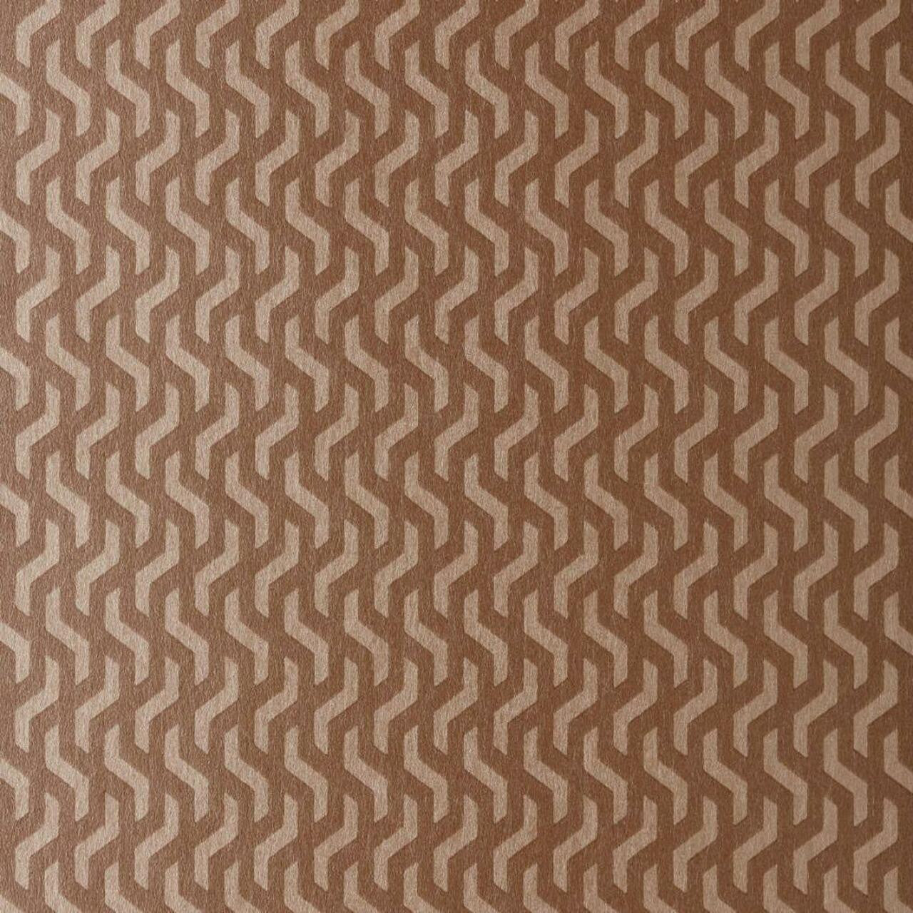 Rattan Burnt Orange Luxury Geometric Wallpaper - 1838 wallcoverings