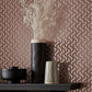 Rattan Rose Gold Luxury Foil Wallpaper - 1838 wallcoverings