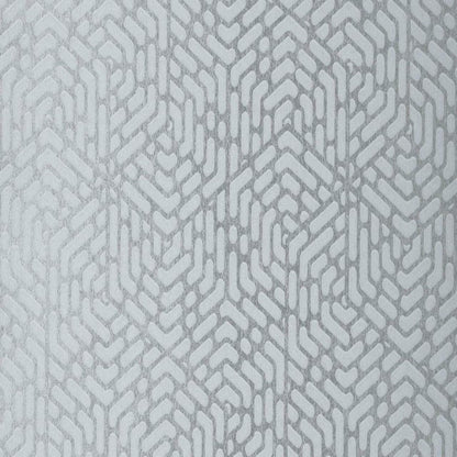 V&A Willow Silver Luxury Geometric Wallpaper - 1838 wallcoverings