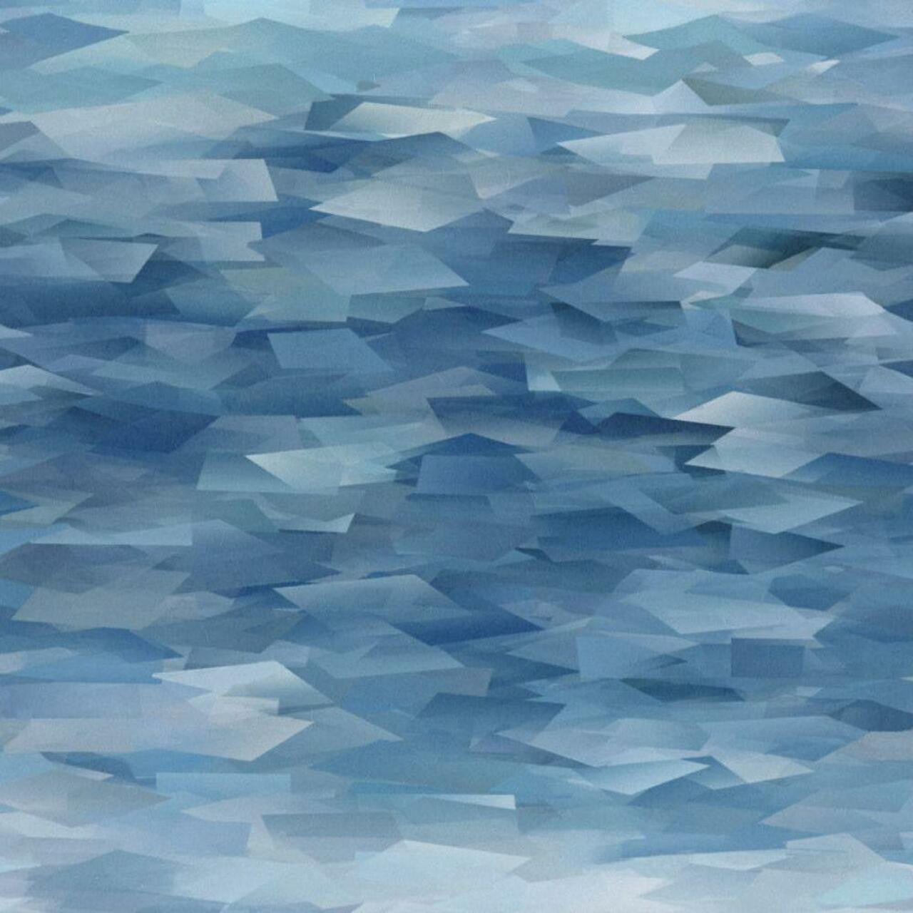 Prism Blue Dusk Luxury Geometric Wallpaper - 1838 wallcoverings