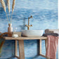 Prism Blue Dusk Luxury Geometric Wallpaper - 1838 wallcoverings