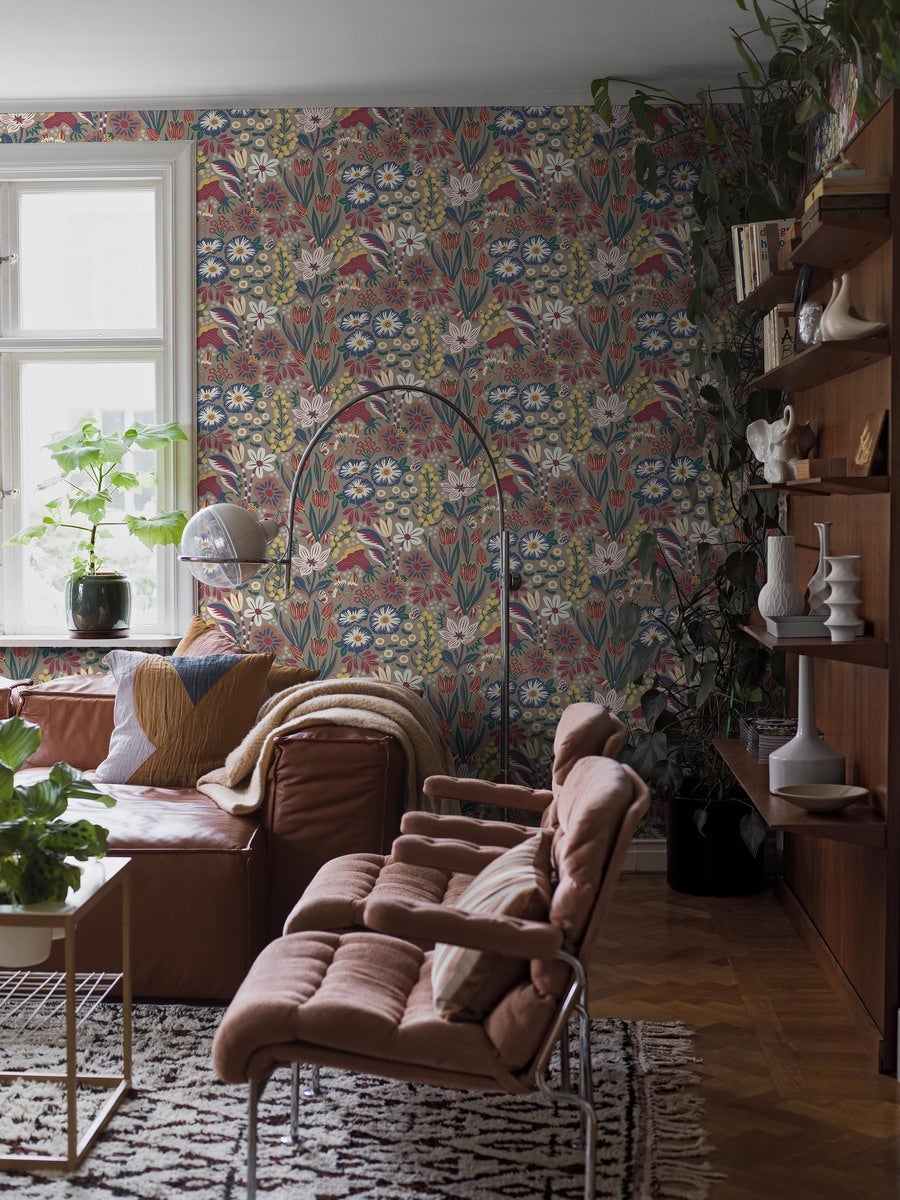 Hanna Werning Tradgarden Wallpaper - Multicolor - Borastapeter