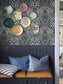 Hanna Werning Blomstervall Wallpaper - Blue - Borastapeter