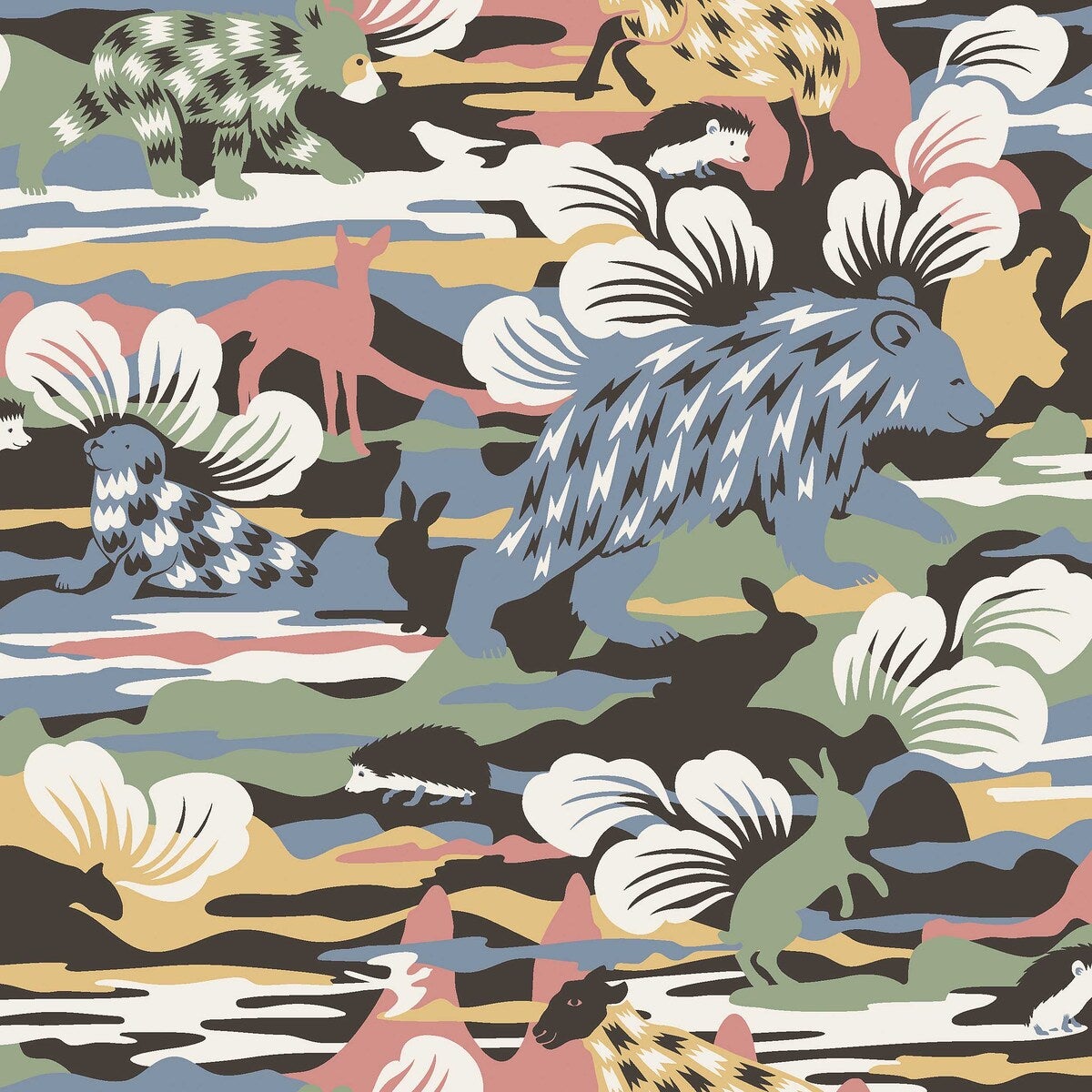 Hanna Werning Nomad Wallpaper - Multicolor - Borastapeter